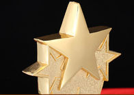 金の銀製の3Dの青銅によって個人化されたトロフィのコップ330mmの高さは星を刻みました