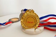 リボン3Dのデザイン・サービス亜鉛合金はスポーツ メダルを刻みました