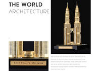 有名な建物の家の装飾の技術、マレーシアのツイン タワーの観光事業の記念品