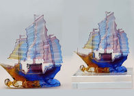 事務机の装飾によって着色される艶出しの技術、中国様式の航行ボートの装飾品